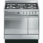 Smeg SUK92MBL9 90cm Dual Fuel Range Cooker - Black