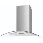 Cata UBSCG60SS 60cm Stainless Steel Curved Glass Chimney Hood