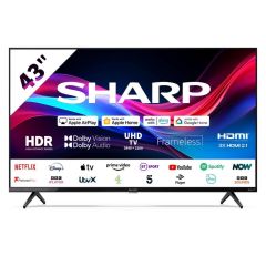 Sharp 2T-C43GJ2225K 43" 4K Ultra HD Roku Smart TV